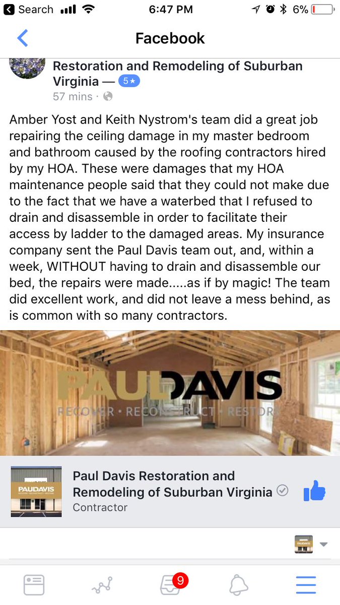 AndrewGolkin's tweet photo. Another five star review from a satisfied customer! @PDRRVA getting it done! https://t.co/VdVxICjwaC