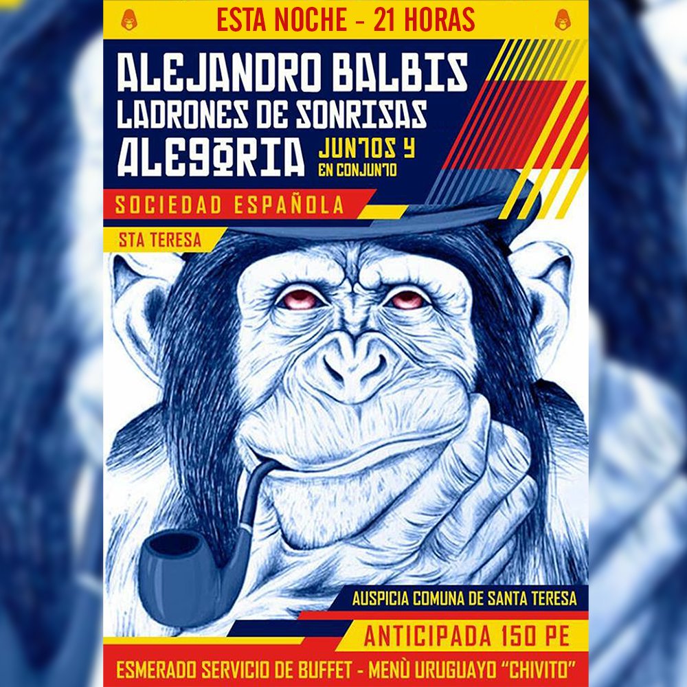 LadronesDeS's tweet photo. Esta noche en Santa Teresa junto a Alejandro Balbis y Alegoría!
@ale_balbis https://t.co/1HtWpWk8fN