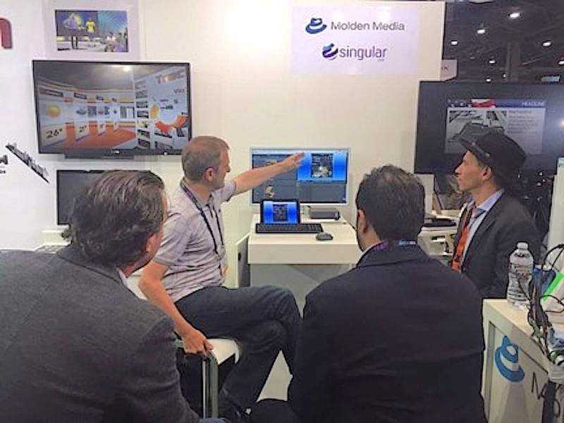BroadcastBridge's tweet photo. Molden Media Displays Data Driven Graphics at NAB 2018 #graphicscreation https://t.co/UGfRPpdCic https://t.co/KnDC7q8uPX