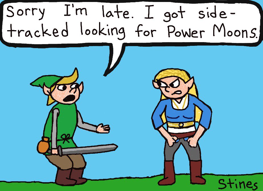AirBearEnt's tweet photo. “I did put you before doing my taxes!”  #webcomic #comic #powermoons #botw #zelda https://t.co/fPHlipZ6xP