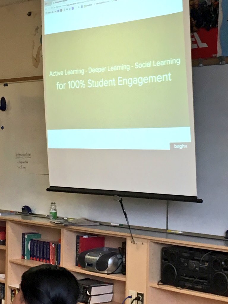MsGodkin's tweet photo. Super active learning environment @PearDeck #OntarioSummit @edtechteam real time formative assessment tool #EdTechTeam engaging your students in learning #flippedclassroom #theperfectpear https://t.co/3wjeyv2PtT