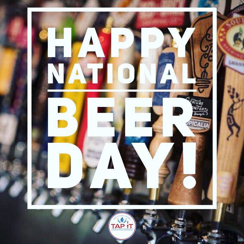 Happy National Beer Day from Tap It! We want to KNOW, what craft beer are you loving right now? 
🍺
🍺
🍺
#cheers #nationalbeerday #gainesvilletapit #craftbeer #gabeer #beer #beerme #gainesvillega #draftbeer #growlers