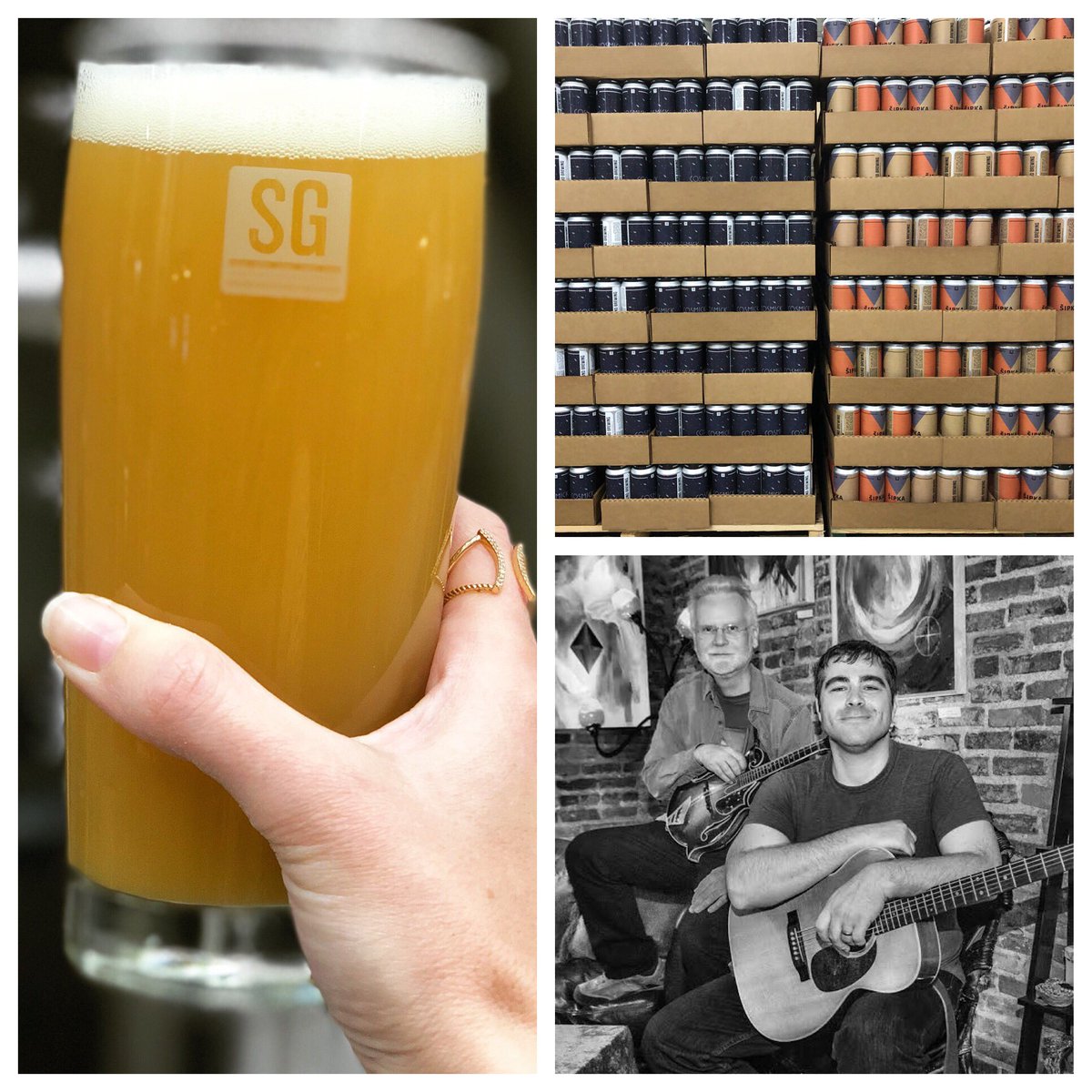 Can release, Cosmick Hazy IPA on tap and live music from Uncommon Ground today!!!!