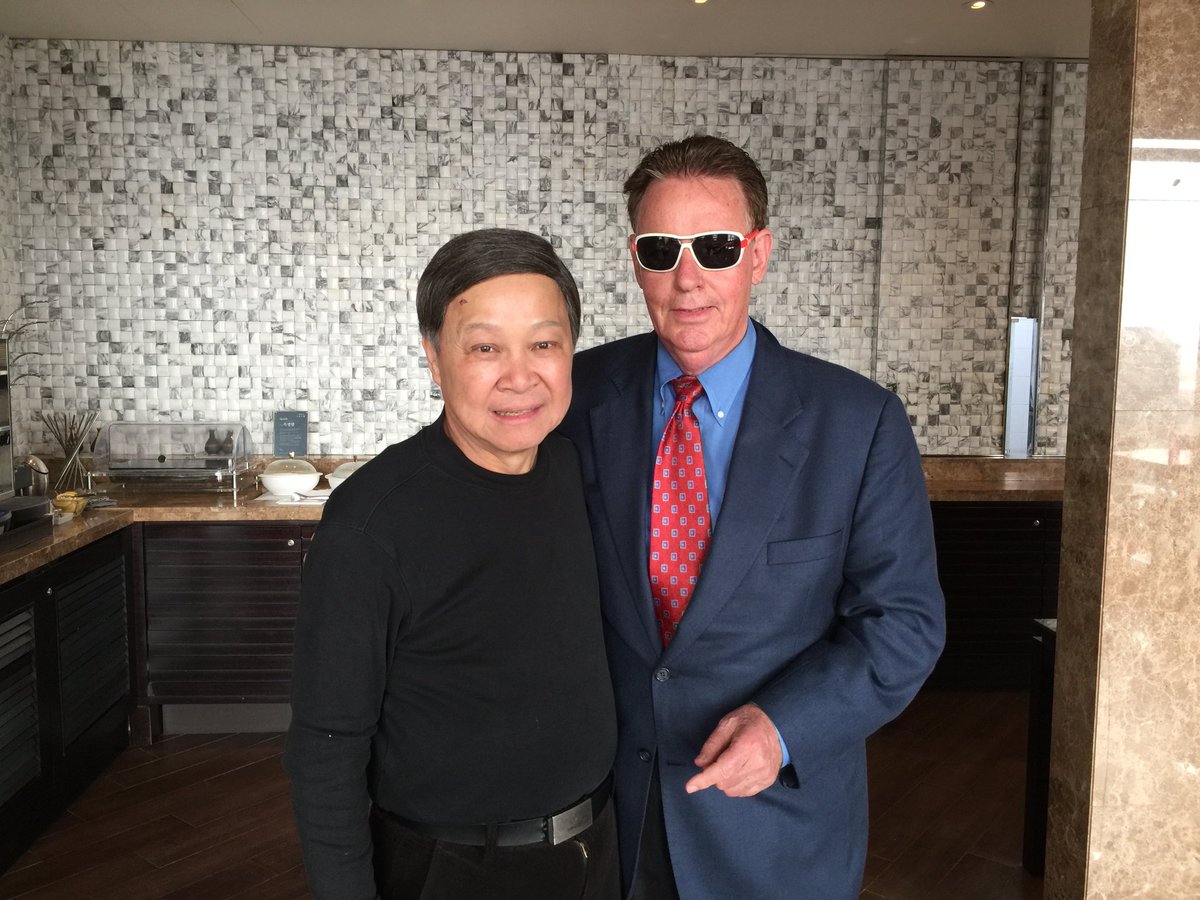 Visit by dr. C k Wu for birthday celebration