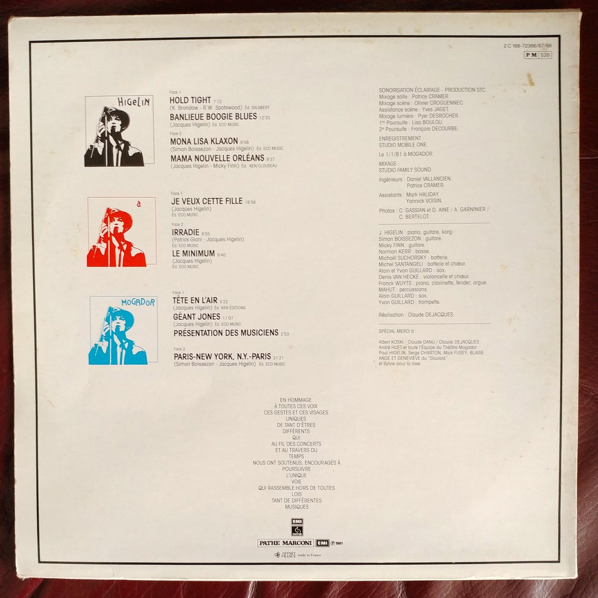 donylandes's tweet photo. Un triple album qui retranscrit bien l'ambiance de ses concerts !
#Higelin #HigelinAMogador #live1981 (3LPs ๐ซ๐ท1981) ๐๏ธ๐น๐ต๐ถ๐ผ #MickyFinn ๐ธ๐ #vinyl #vinylrecords #vinylrevival #vinylcollection #vinyladdict #vinyljunkie https://t.co/HdIjUapzVM