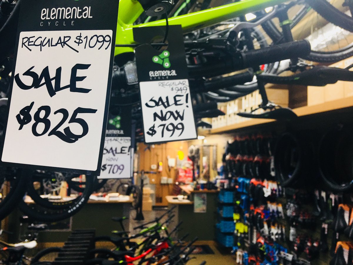 ElementalCycle's tweet photo. Spring not coming fast enough? Buy a new bike and see if that helps! 😂 15% off remaining 2017 models - act quick, only a few left in stock! 

#mtb #norcobicycles #konabikes #invermere #bikeeveryday #springsale https://t.co/R0E7KX908T