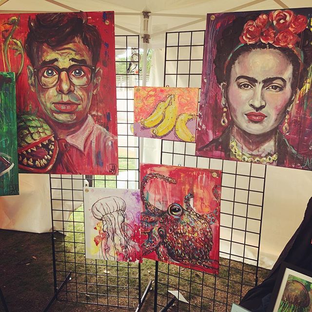 Artist Booth at <a href="/s_of_southern/">South of Southern</a> today! @annaschermerhorn #art #tampa #southofsouthern ift.tt/2GIDJF5