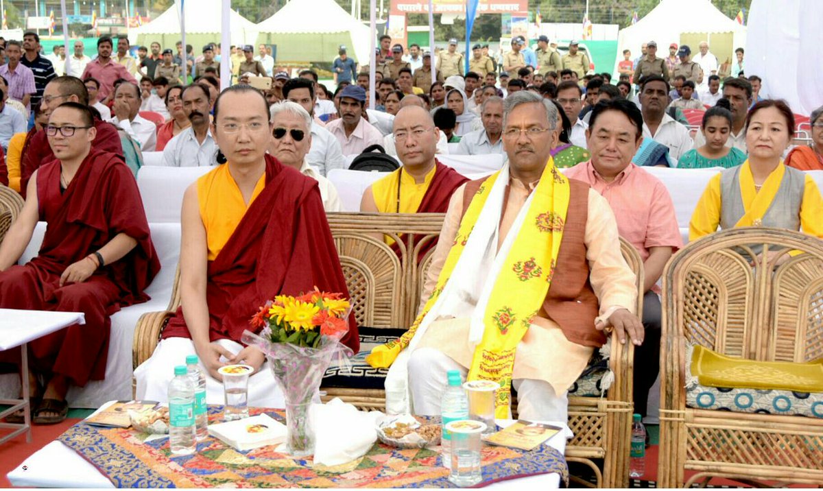 DIPR_UK's tweet photo. Chief Minister Mr.  @tsrawatbjp Inaugurated the ‘Bhim Mahotsav’ organized by Doon Buddhist Society at parade ground, #Dehradun.
#cmuttarakhand https://t.co/sUqaeUw9MN