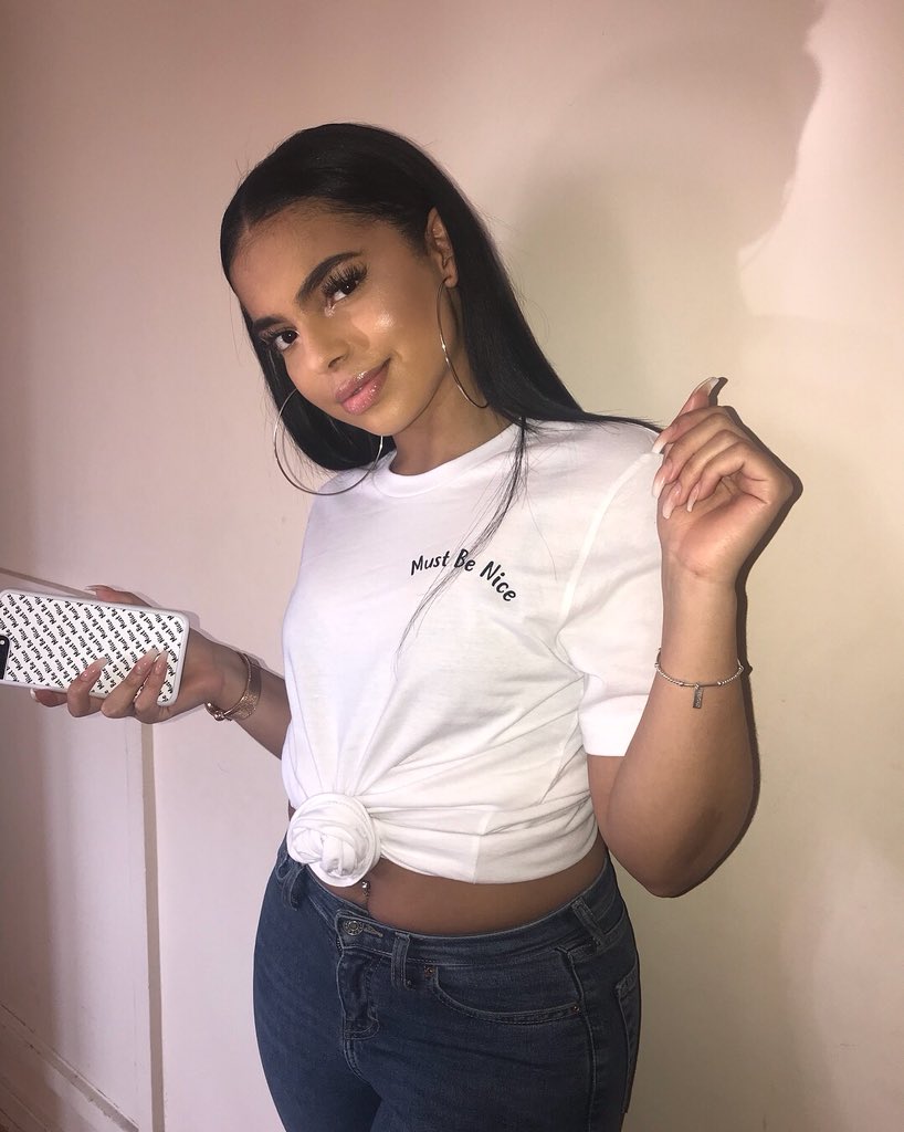 YasminDiaz_'s tweet photo. Only gone and dropped my own merch! my fav slogan MUST BE NICE - https://t.co/n2GM0l47P6 🛍💕💅🏻 https://t.co/H6xn8ZM6Sx