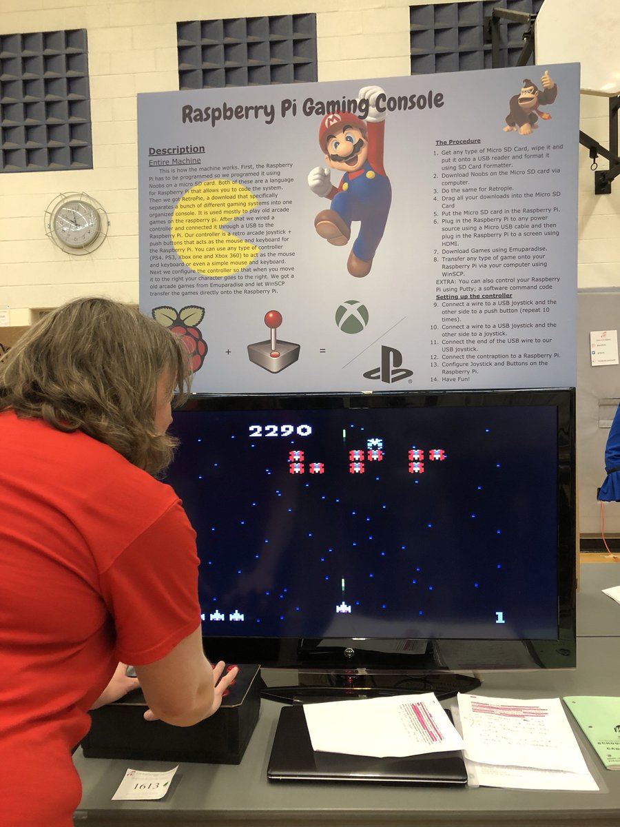YRSTF's tweet photo. Flashback to my younger days!  Awesome coding by #yrstf2018 students!  BTW I died pretty quickly! https://t.co/38tG61j4eI