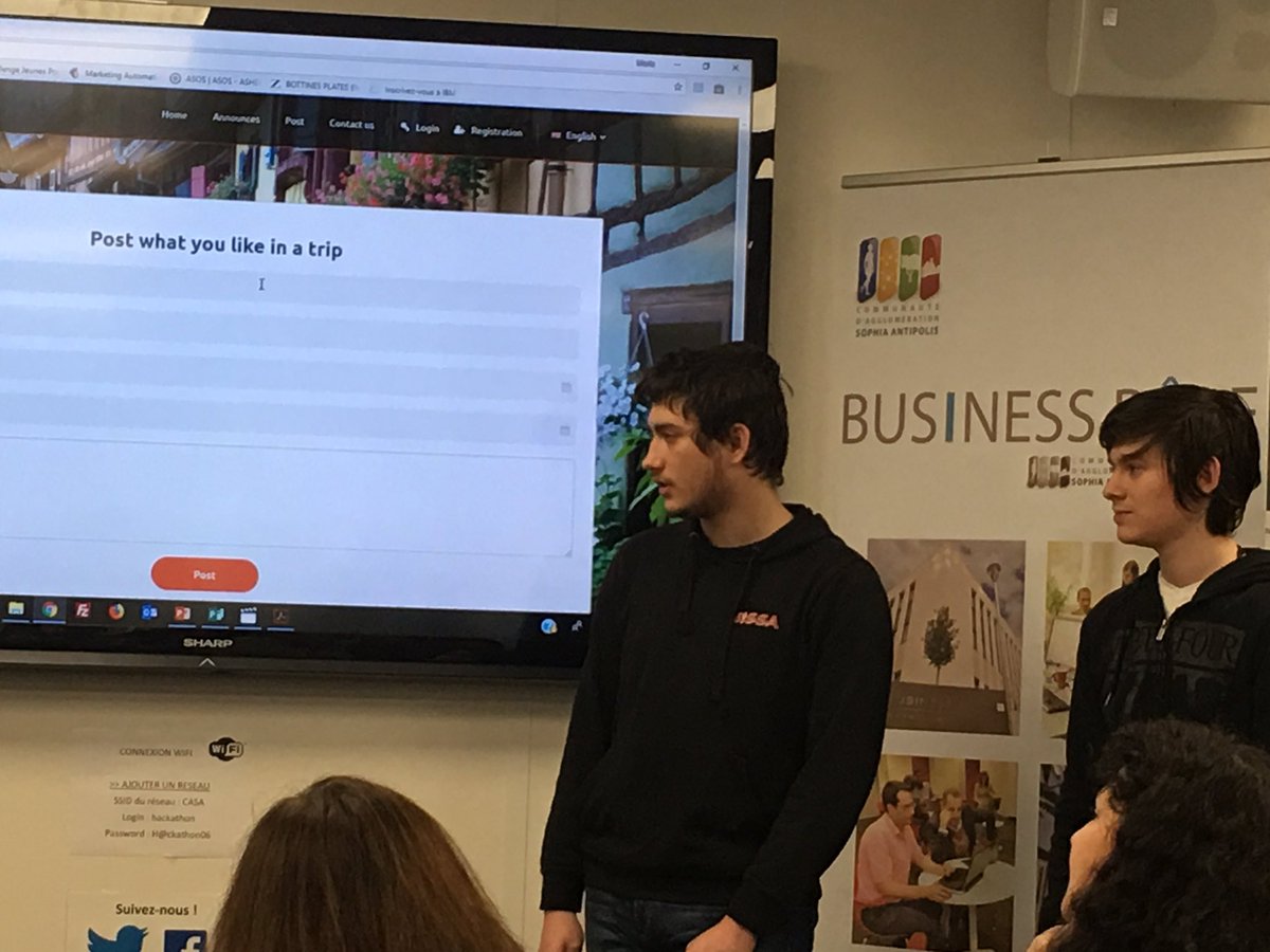 lmenache06's tweet image. #Errar what a team !!! What a pitch ! @TelecomValley @BusinessPole @JobOpportunIT_ @CCIcotedazur @IBM_France at #HackforTourism