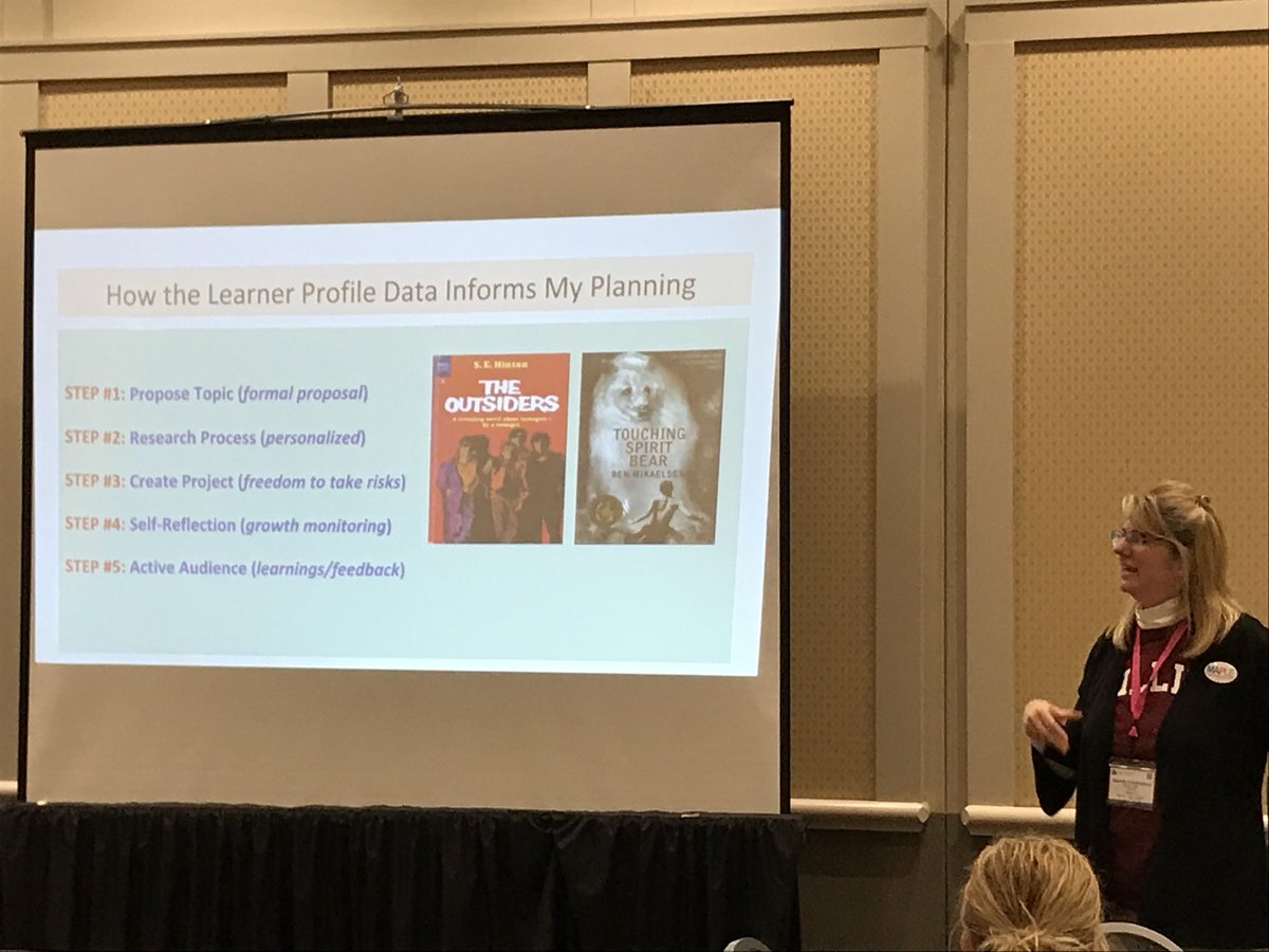 khmmc's tweet photo. Thank you to the #millisps team and @NLGustafson who invited me to co-present today at #BPLC18! So excited by the work that are doing around #learnerprofiles using the #UDLlens. #makelearningpersonal https://t.co/2BNQBQH5bO