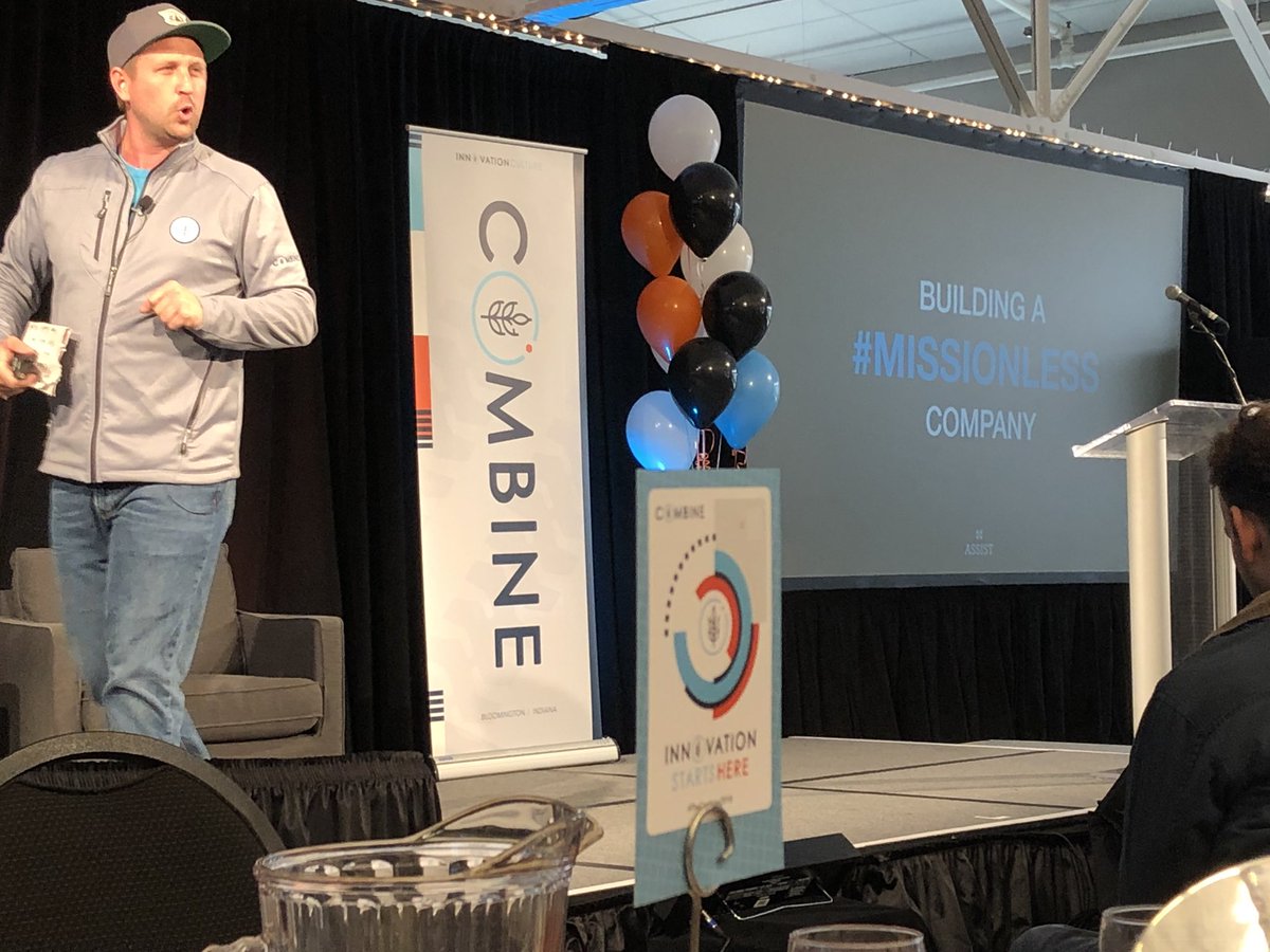sierratreed's tweet photo. @ShaneMac full of energy at #TheCombine2018:
“The idea is NOT the mission of the company!” https://t.co/mraKBakJ9p
