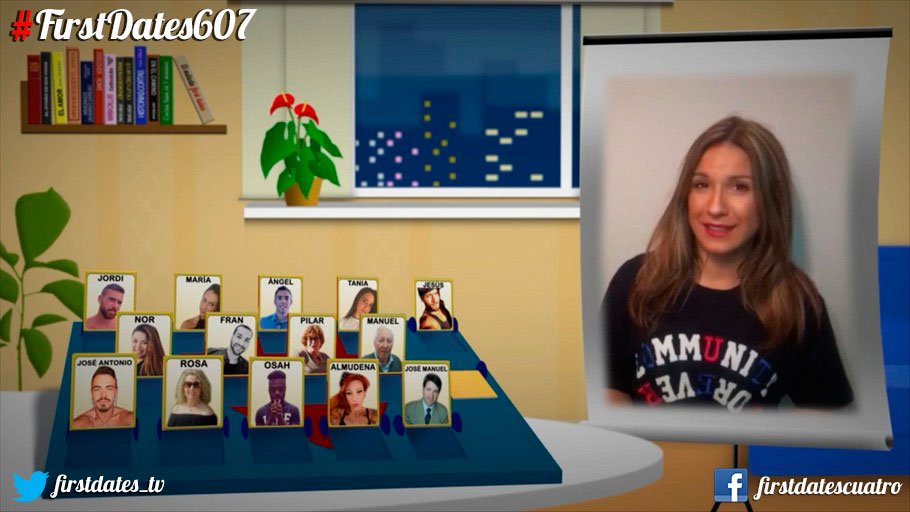 firstdates_tv's tweet photo. Los solteros de #FirstDates607 esperan que este sea un sábado de manta y peli en pareja. ¡Pero antes nos vamos con @Richard_Pena_M a por más #FirstDatesLessons! ¡Síguelo también online! https://t.co/K7ZrmLUOps https://t.co/cClQkUqYIv