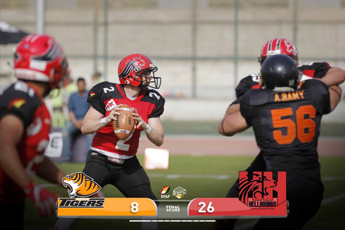 cairohellhounds's tweet photo. Remaining at the top of the league, the Cairo Hell Hounds defeated the MSA Tigers in a heated match.
#REDNATION #HoundsPride #ChangeTheGame https://t.co/0VscuFZl1n