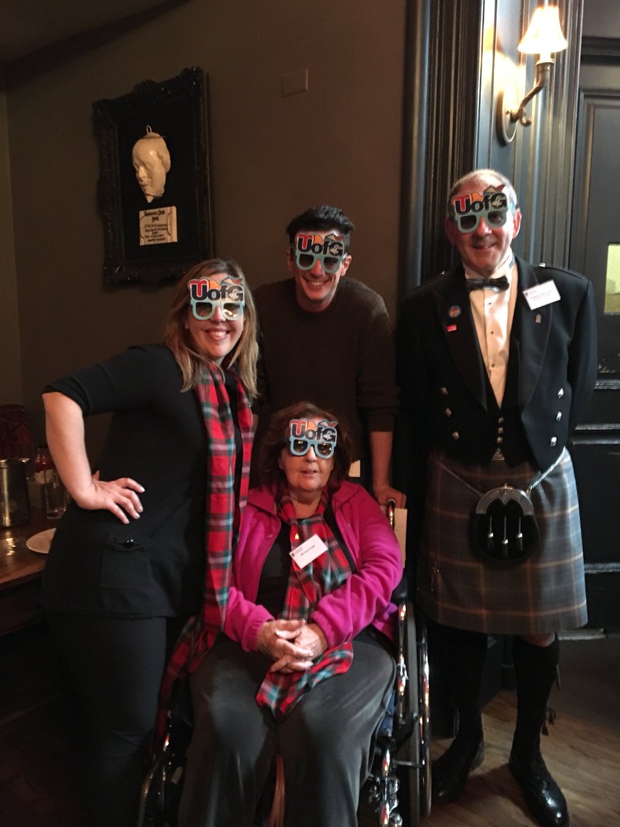 This is why we love our #UofG family! Here’s professor <a href="/NealJuster/">Neal Juster</a>  with <a href="/UofGlasgow/">University of Glasgow</a> Alum Sarah and her family! #teamuofg #NYCTartanWeek #NYCTD #NYCTW