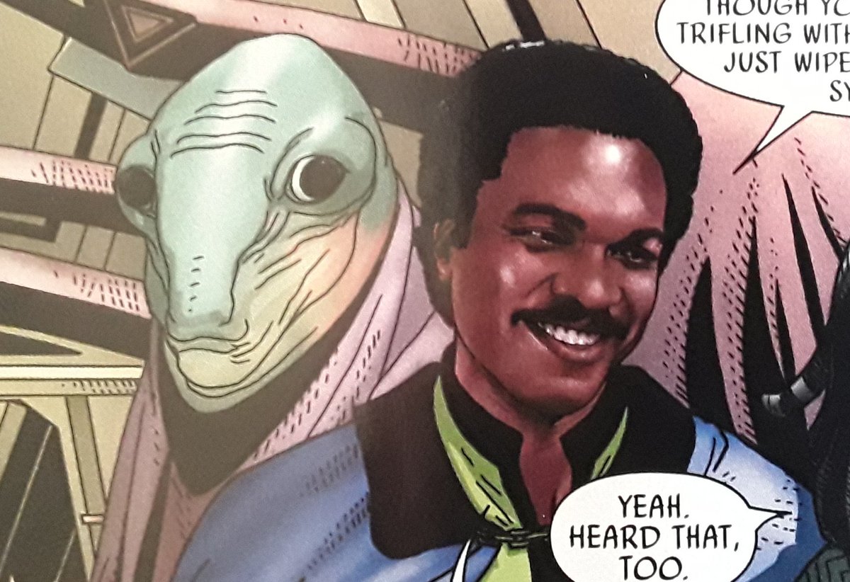 Whiphid's tweet photo. That moment when you have a Lando photo to trace, but no inspiration on what to use for the background alien... #comicfail https://t.co/SW2jzGbwvm