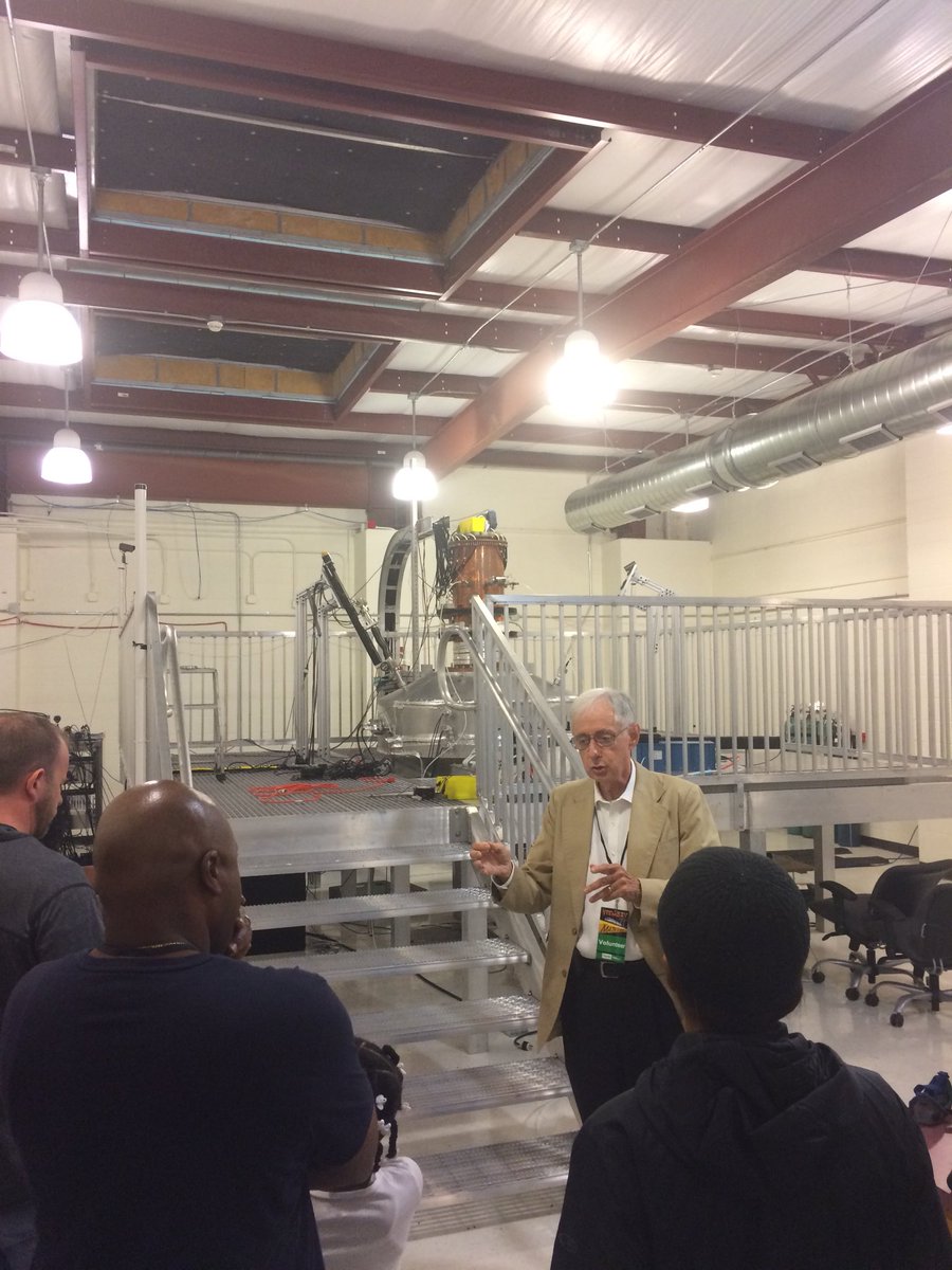 At STEM Day at FAMU!  Visiting Center for Plasma Science and Technology
(CePaST) and it’s Fusion Reactor. Kirby Student will visit in 2018-19 with Dr. Charles Weatherford, Interim Associate Vice President for Research and Professor of Physics