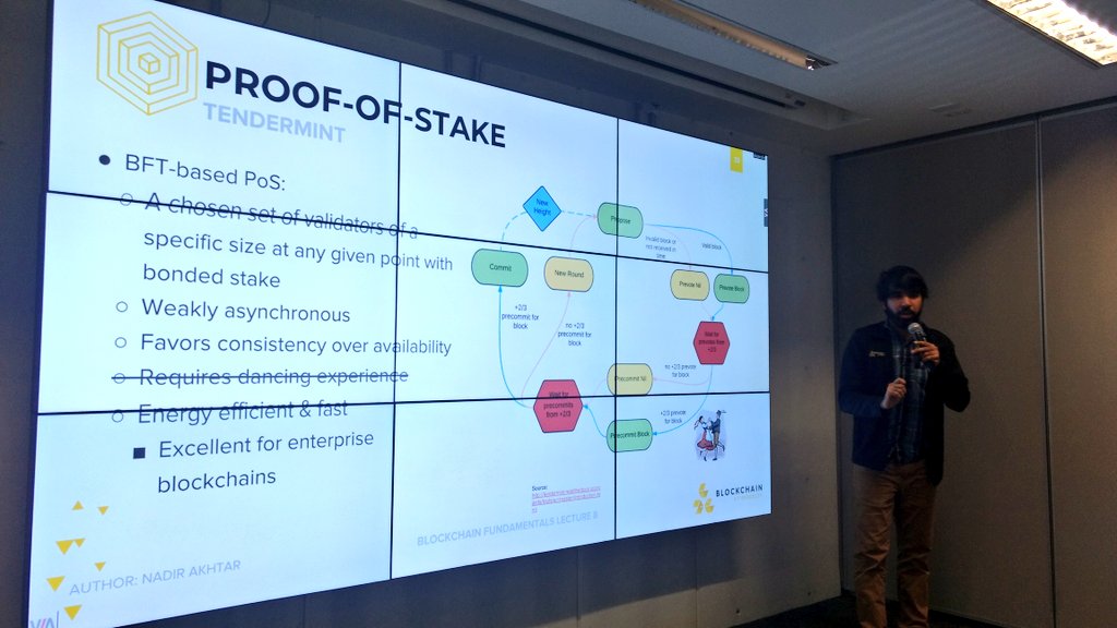 lumitblockchain's tweet photo. Federated #bysantine consensus #PoS #PoW #PoT #PoB @cosmos #tendermint #casper #trust and #proofs of something else on day three of the @blockchain_mex workshop with @CalBlockchain, thanks to @aparnalocked and @nadirakhtar123 for such insightful knowledge 🔗🔐🚀💸⚡⛓️ https://t.co/2HJi0DWFHj
