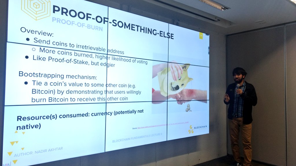 lumitblockchain's tweet photo. Federated #bysantine consensus #PoS #PoW #PoT #PoB @cosmos #tendermint #casper #trust and #proofs of something else on day three of the @blockchain_mex workshop with @CalBlockchain, thanks to @aparnalocked and @nadirakhtar123 for such insightful knowledge 🔗🔐🚀💸⚡⛓️ https://t.co/2HJi0DWFHj