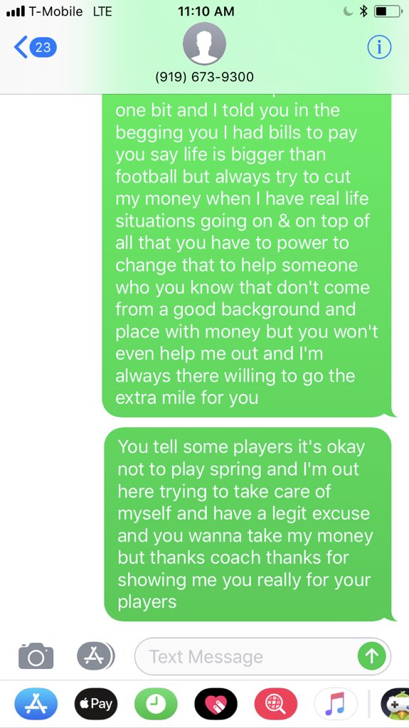 _sleezeo's tweet photo. Just a student athlete📚🏈 that’s trying to stay on top of everything &amp; take care of myself. Not out here asking for handouts &amp; always willing to do whatever I gotta do to better my situation. But this just something I can’t to for 😐🙅🏾‍♂️ @NCAA @SAUFalcons @Official_SAU @ https://t.co/mF1UeOEztb