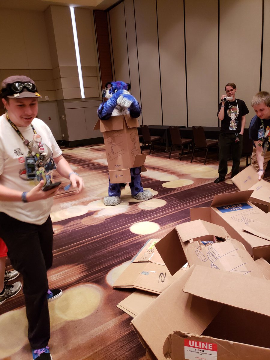 coltdoggo's tweet photo. boxsonas are in fursonas are out @Blueneko #boxsona https://t.co/p5bUE28tM9