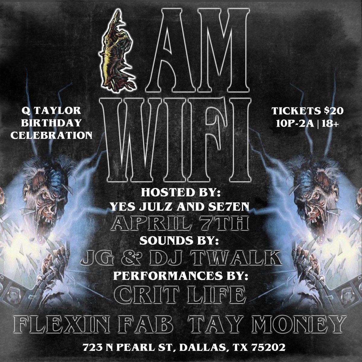 Se7enChains's tweet photo. POST THESE FLYERS TODAY!
Via: Twitter, Instagram & Snapchat
#1AMWIFI โข #1AMDALLAS
@YesJulz & @CritLife https://t.co/CYv8lJUOu2