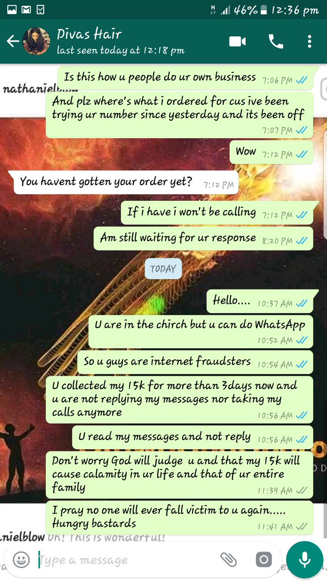 AghedoFaith2's tweet photo. @tombo_fc @flawless_choco @lindaikeji @leaf_nights @yabaleftonline @paddyadenuga84 @TeamOkorie @daveek10 @TeamKateHenshaw @LilTunechi @KAMMELUCHINONYE @williamsuchemba I've been chatting and calling no response https://t.co/TbYu7EgRiX