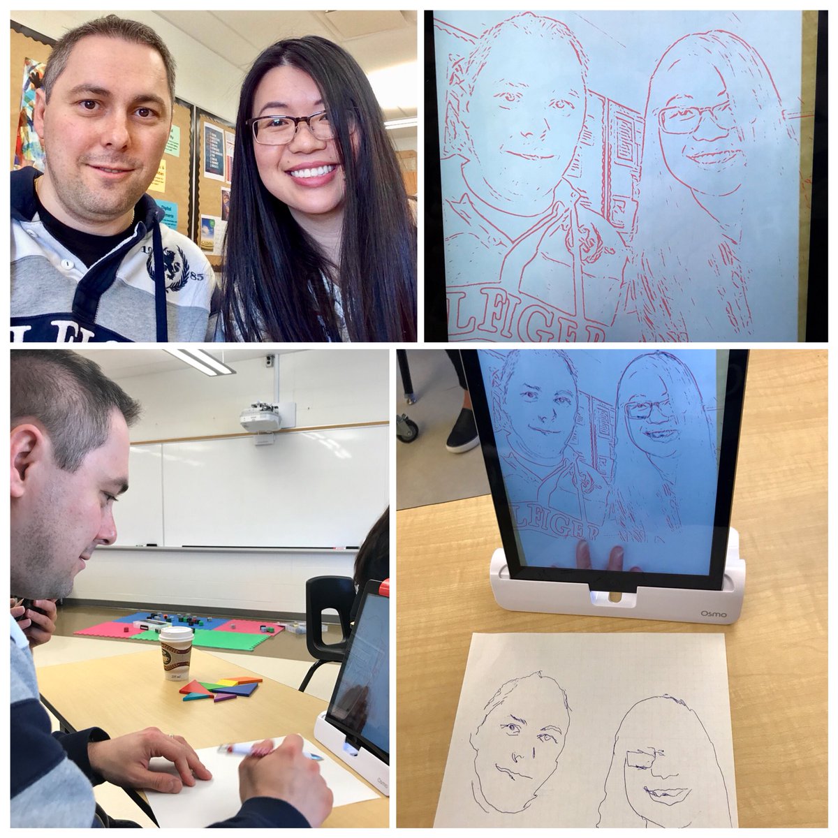 ArtoriusEd's tweet photo. Creating a “Masterpieselfie” with @pauline_bowles at @edcampHALTON using Osmos app. https://t.co/nABEs2ygtr