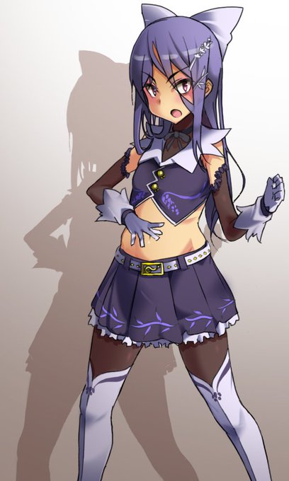 変身ヒーローに憧れていたのに、魔法少女をすることになった少女。せっかくベルトをつけて変身ポーズをとったのに、変身後にベルトが消えてしまう事が不満らしく、パートナーの魔法獣によく文句を言って困らせている。

【長髪 ベルト 三白眼 手袋】のキャラクター
#キャラデザ版深夜の合同お題合宿 