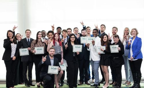 USFTiedemann's tweet photo. The @USFSPevents Spring #ExLabs Boot Camp may be over, but there's still time to sign up for the summer session! Ex Labs Bulls gained over 20 #skills, including #designthinking and #collaboration! Apply today at https://t.co/NBftZr9jtc and read more here: https://t.co/NsSqvh1A3Q. https://t.co/QF4LdSnZjk