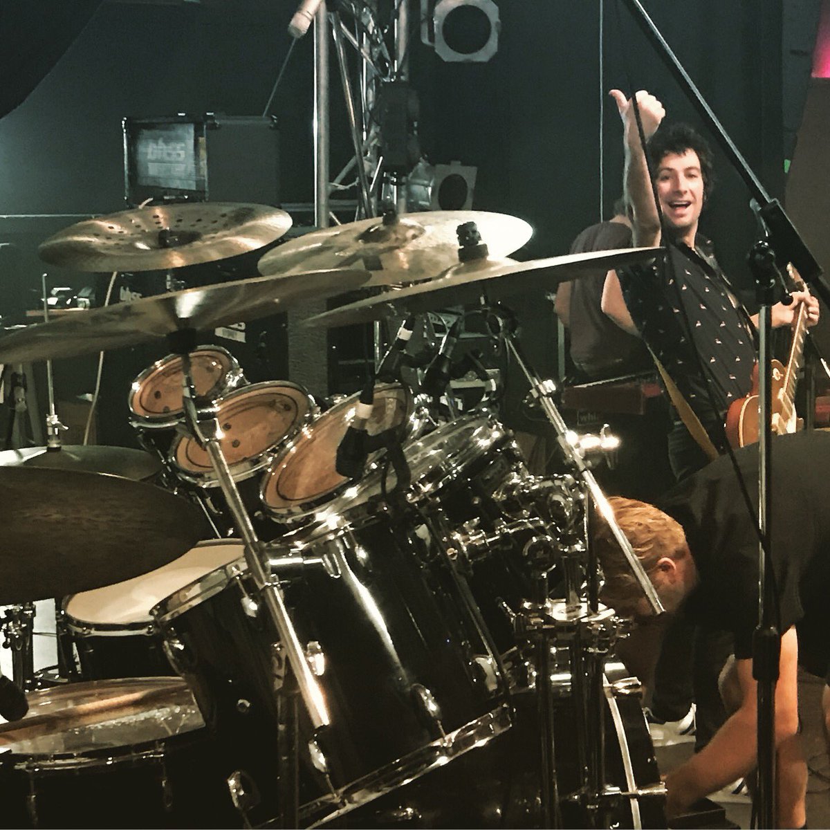 Russellkeefe's tweet photo. Hangin with Davey Lane. #soundcheckin! @DaveyLane1 https://t.co/bADZExVAiR