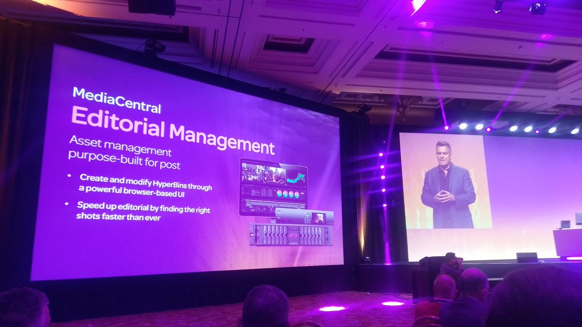 MediaCentral | Editorial Mgmt = Search + @MediaComposer Shared Projects and Bins. It also gives web-based access to media playback on @Avid Nexis storage to boost collaboration among creative teams and much more. #AvidConnect