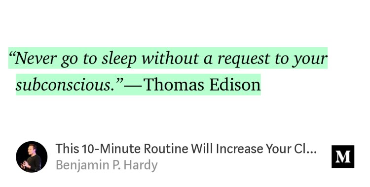 financecrusader's tweet photo. “This 10-Minute Routine Will Increase Your Clarity And Creativity” — @BenjaminPHardy https://t.co/5GdLLsACRV https://t.co/tBfVDRHclG