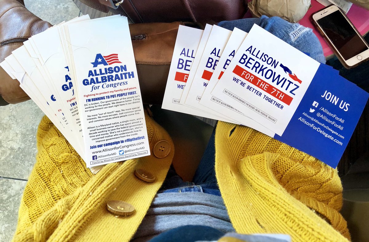 SocialWorkItOut's tweet photo. It’s a little chilly out today but we are not deterred! #GoDems #TeamAllisons #FlipTheFirst ❤️🌊❤️ https://t.co/WxuwHQCfHV