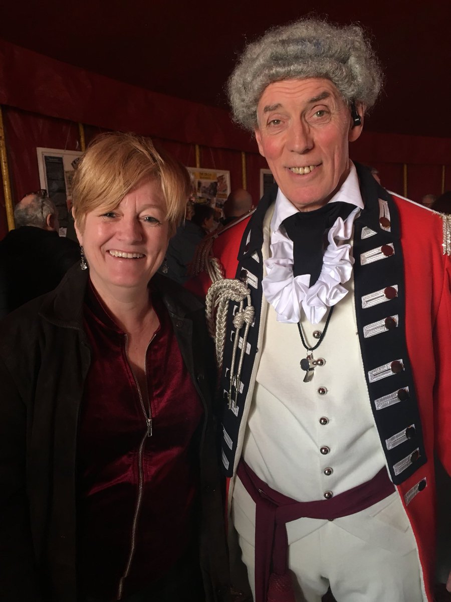 DeaBirkett's tweet photo. Mr Astley and me @ZipposCircus . Patty would be proud @Astley250 #circus #circus250 https://t.co/F19WGPoefv