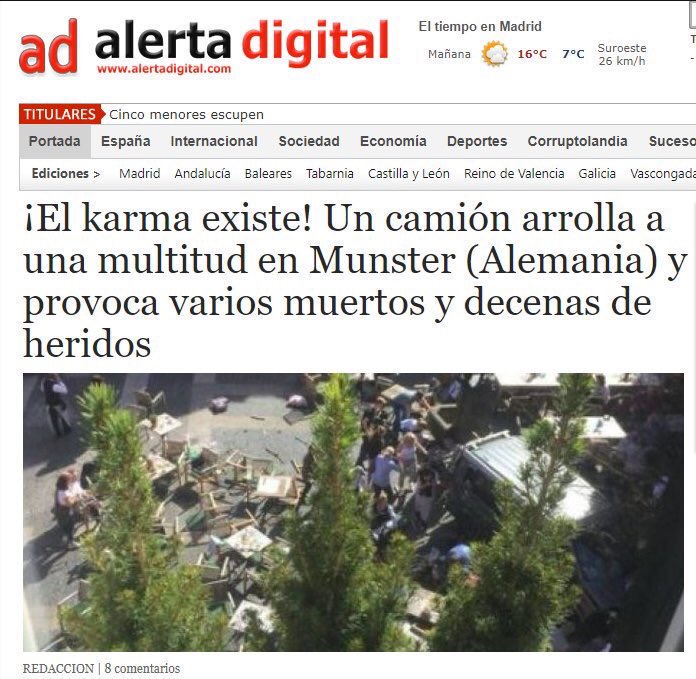 XlaRepubliCast's tweet photo. Esto es intolerable, esto no es periodismo! #Münster #SpainNews #spainpress https://t.co/h8fHMpQVpi