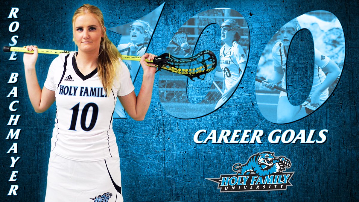 GoHFUTigers's tweet photo. WLAX: Rose Bachmayer recorded her 100th career goal at the 5:11 mark of the first half becoming the 8th player in program history to reach the milestone. @HolyFamilyWLax #HFULAX #HFUTigers https://t.co/6Cohe0GPav