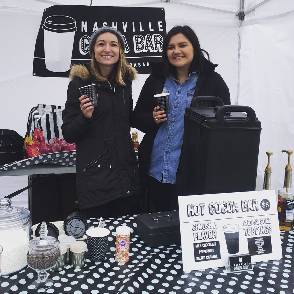 EdgehillRocks's tweet photo. Grab some hot cocoa from the Nashville Cocoa Bar and hang out! We’re rockin’ the Edgehill Village block until 4PM! 🤘 https://t.co/C9HwhbHiS4