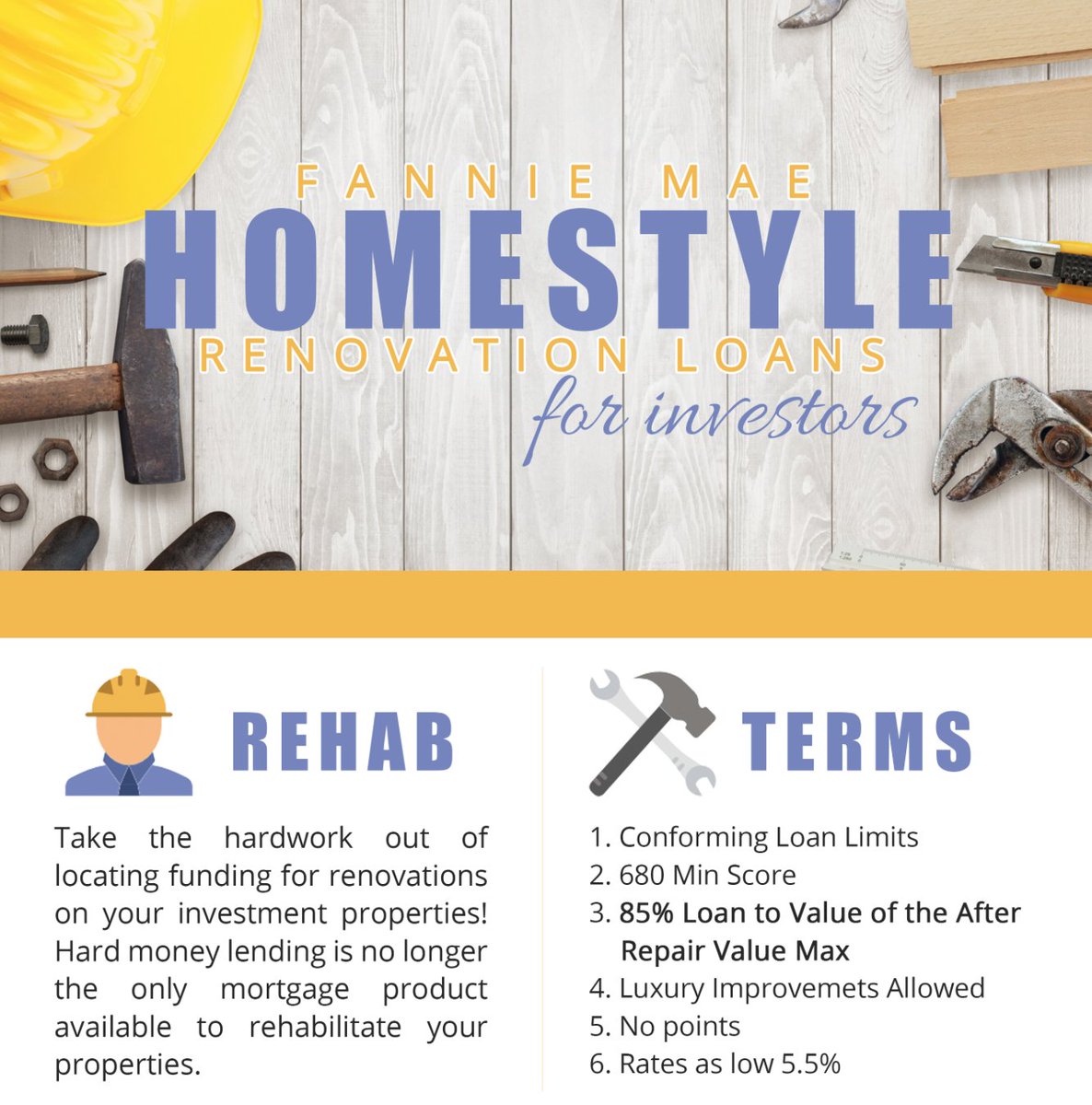 FidelityDirect's tweet image. Learn more about the #FannieMae Homestyle renovation loan for your #investmentproperties by contacting our office! #approveusnow #rehabloans #homeloans #mortgagelender