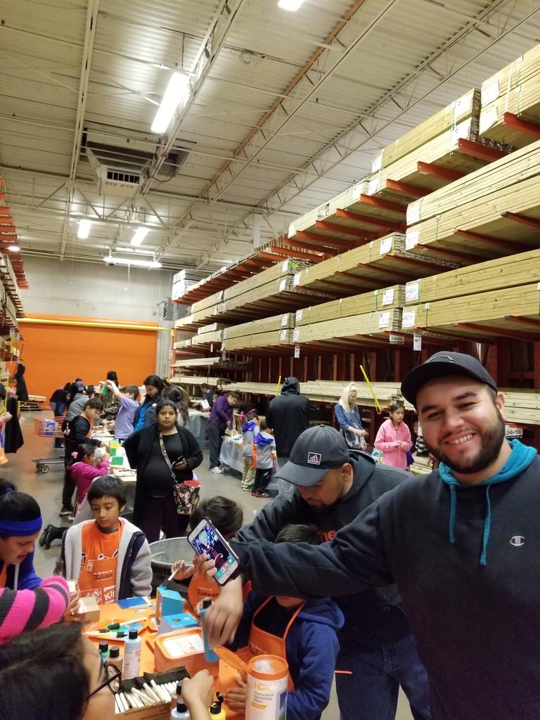 Cold and rain didn't stop us Kids Workshop in full efect!!! <a href="/thd0529/">Home Depot #0529</a>