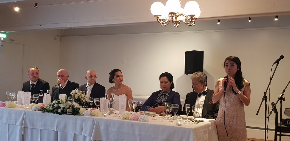 Bolbery's tweet photo. A beautiful marriage ceremony of the daughter of the former Ambassador of Indonesia to Finland HE.Elias Ginting solemnised  by Fr.Marco &amp; Fr.Antoine #StHenryCathedral witnessed by the Dean Amb.of Nicaragua &amp; Ambs.of Morocco, Iran and Malaysia @MYEmbHelsinki https://t.co/sQ4cF5uRdJ