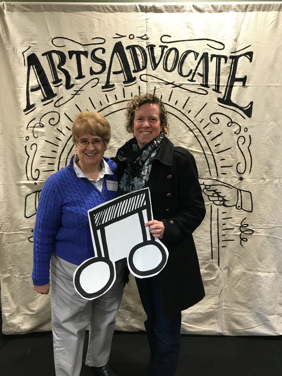 Glad to be here learning ways to promote NoteAble Blend and meeting others from the arts community! #caad2018