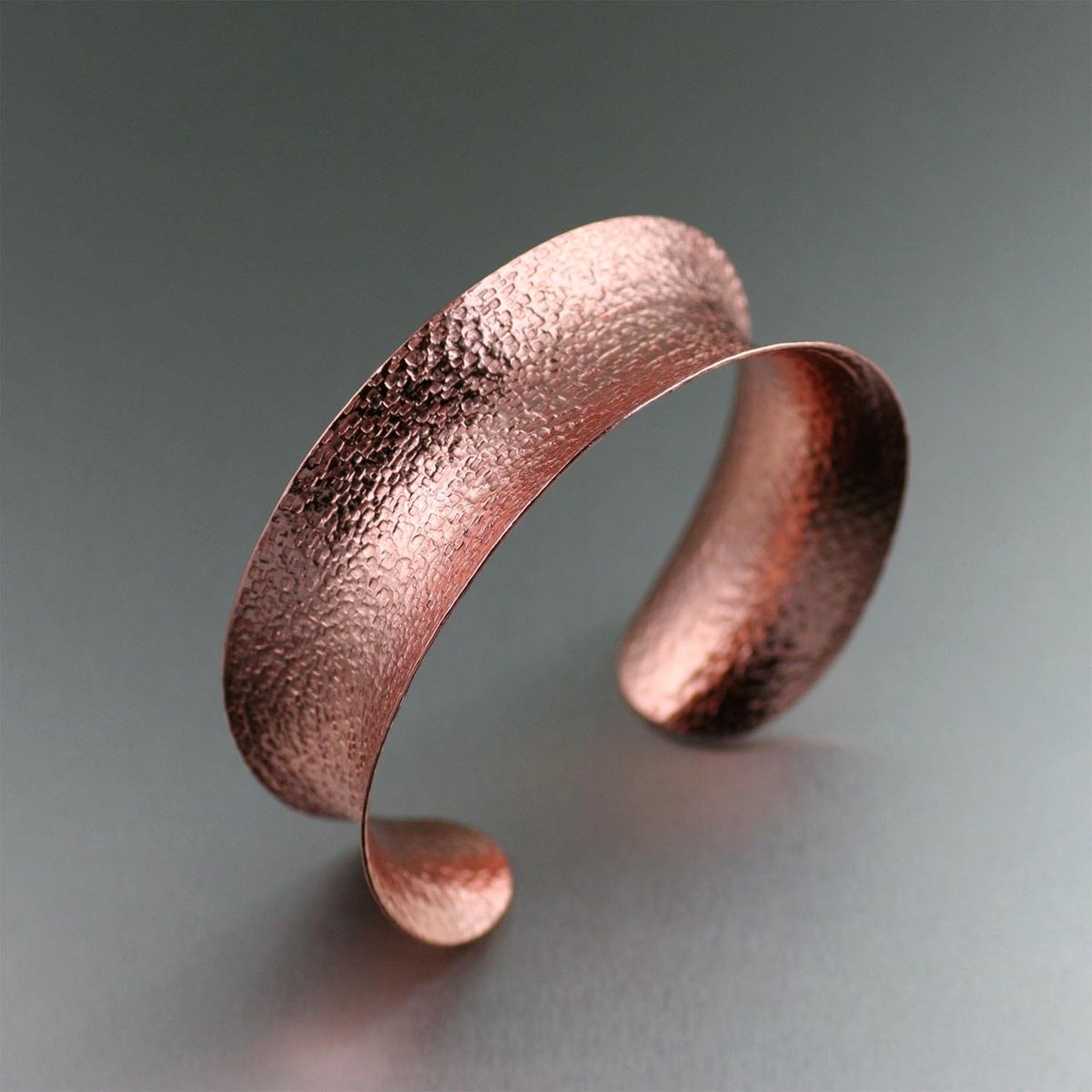 Spectacular Texturized Copper Cuff Highlighted by ilovecopperjewelry.com/anticlastic-te… #CopperAnniversary #StatementJewelry