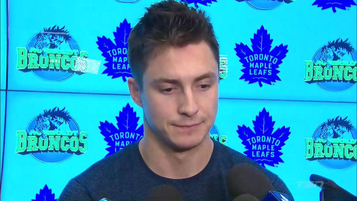 TSNHockey's tweet photo. "It's just heartbreaking. Some of the best times are on the bus with your teammates...just a tragedy and can't really put into words anything. It was kind of hard to sleep last night. I can't imagine what everyone's going through back in Saskatchewan.”  https://t.co/0mzkcfvjJ7 https://t.co/MZSrzNlA3t