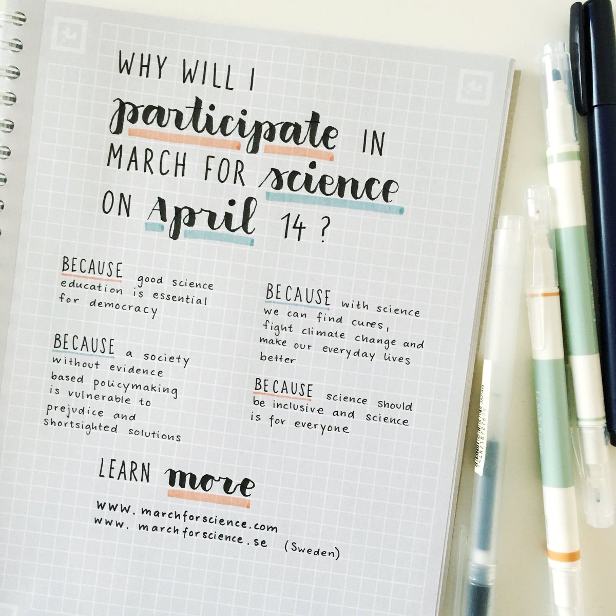 Today I wrote down a few of the reasons why I support #marchforscience. Will you join on April 14?