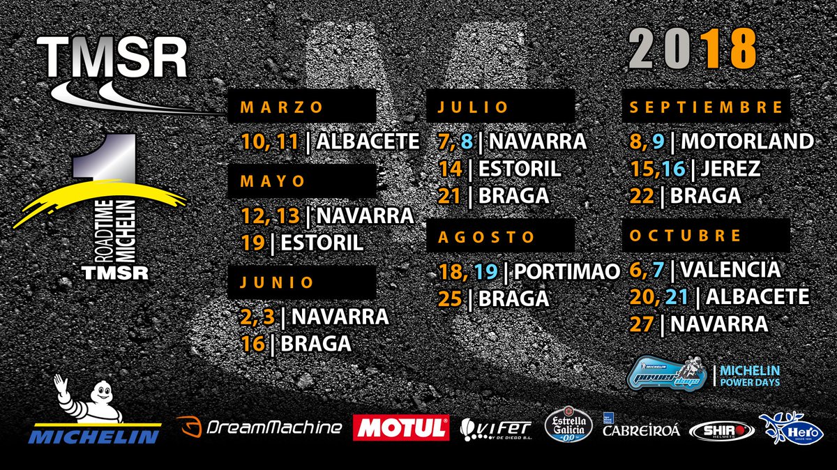 tmsr1's tweet photo. Calendario completo del 2018 , a cual te apuntas? https://t.co/vsTeW4PW5I