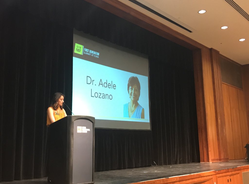 uiowausg's tweet image. Lunch with guest speaker Dr. Adele Lozano! #ImtheFirst