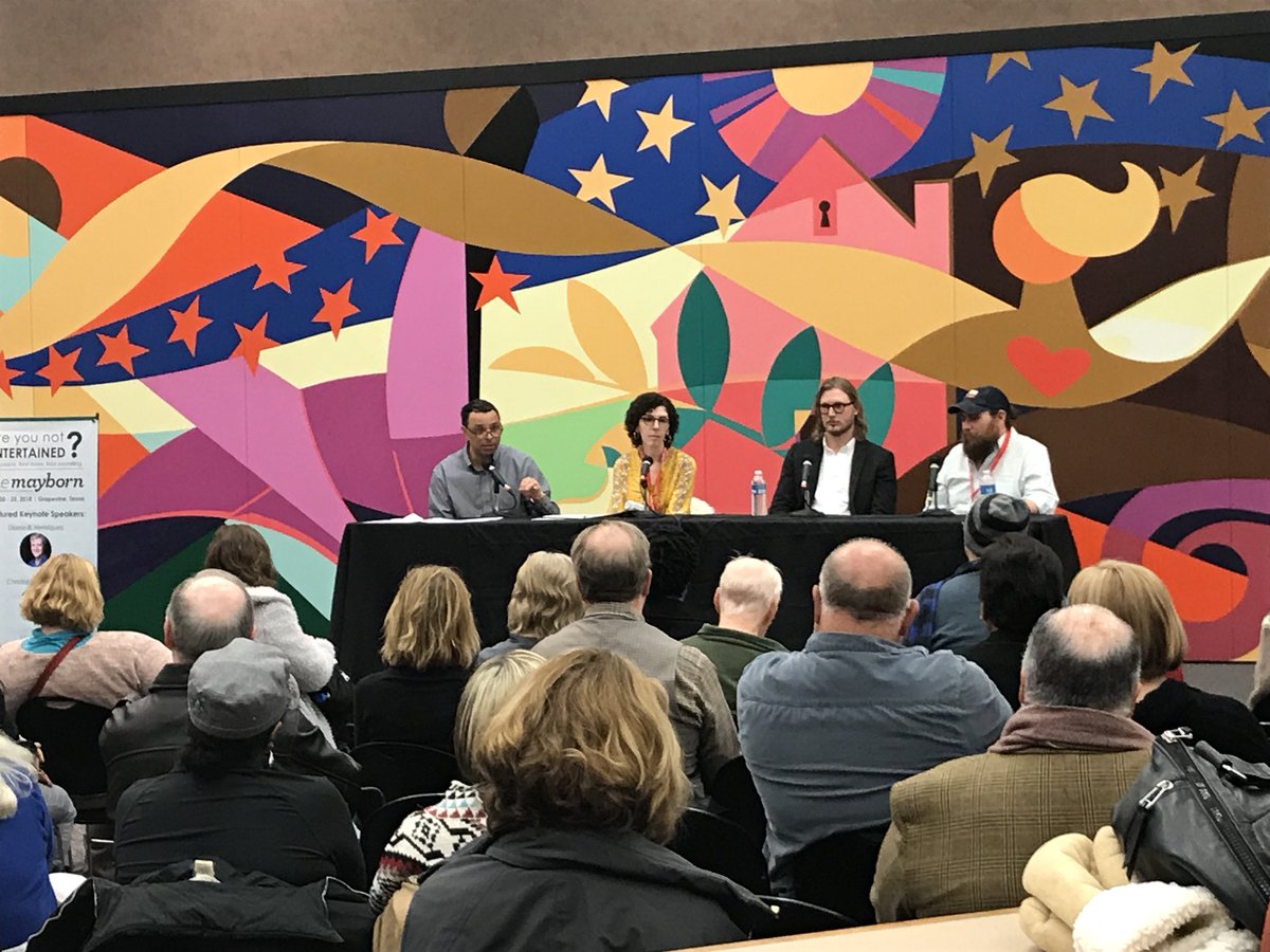 dbprof's tweet photo. Melissa Shultz shares having a social media presence is increasingly important in book publishing industry. #maybornlitcon18 #DallasBookFest https://t.co/Qj1isWvvHA