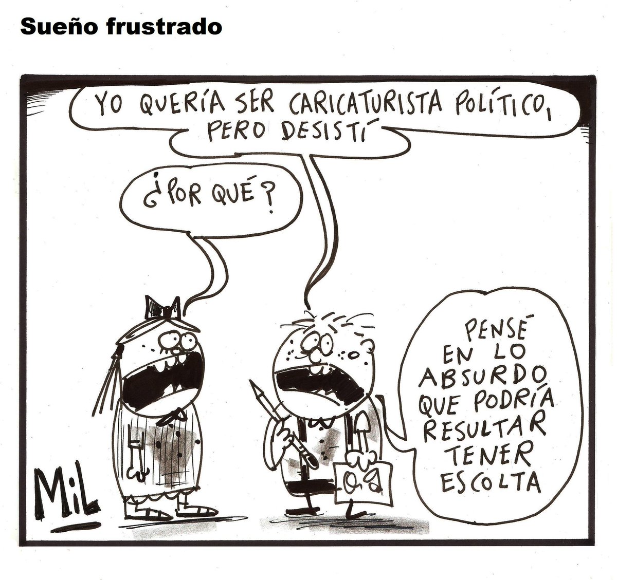 Sueño frustrado... Caricatura en @OpinionET, image size:1200x1129